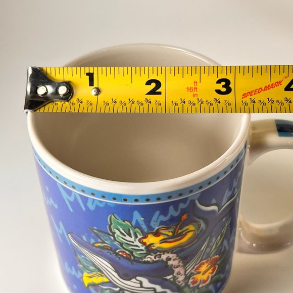 Vtg Hilo Hattie Hawaii Whale Hibiscus Ceramic Coffee Tea Cup Mug Souvenir - Picture 14 of 14